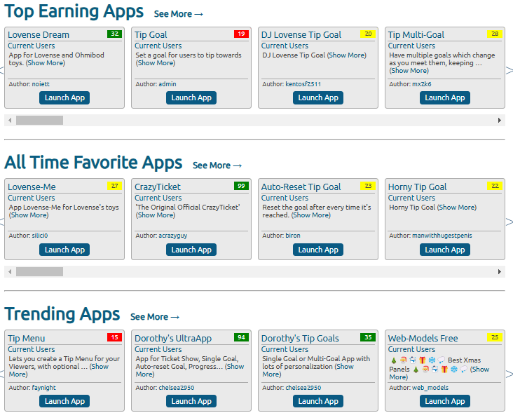 Aplicaciones y bots de Chaturbate - AppsBots