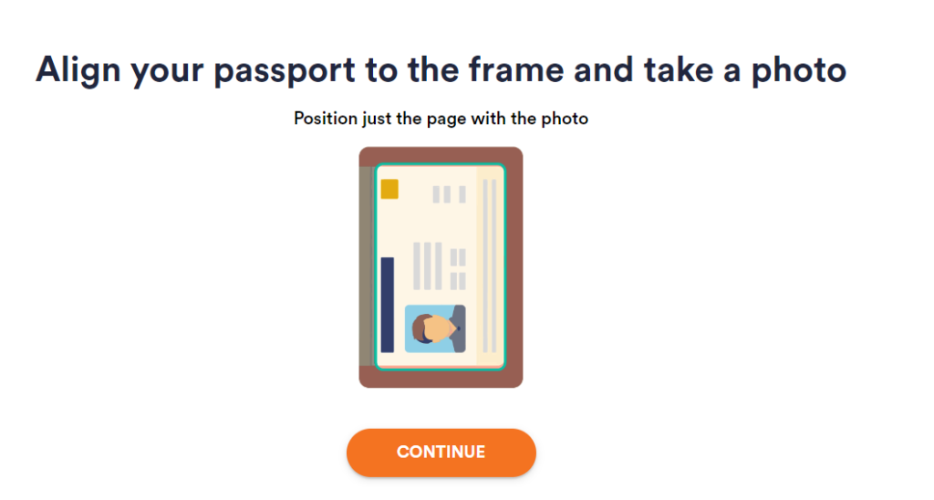 Registro de cuenta de modelo de webcam de Chaturbate foto de pasaporte para verificación